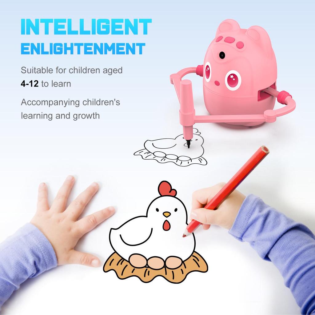 Cross-border Smart Painting & Scanning Robot for Kids - Educational Growth Drawing Toy