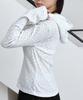 Half Button Flower Hoodie (White)