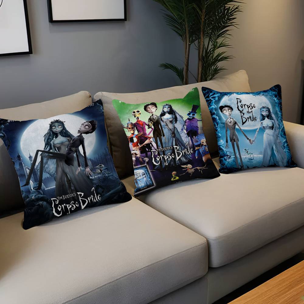 C-Corpse Bride Personalized Pillow Cover Kids Bedroom Wild Party Decor Pillowcase Kid Birthday Shower Gift
