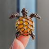 Vintage Rhinestone Cute Cartoon Turtle Animal Brooches For Women Men Coat Clothing Accessories Brooch Pins Party Jewelry Gifts