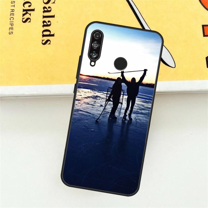 Hockey Stick and Puck For Huawei Nova 12i 7i 8i 11i Y73 Y72 Y61 Y91 Y90 Y70 Y60 9 10 SE 11 Pro P30 P40 Lite Case