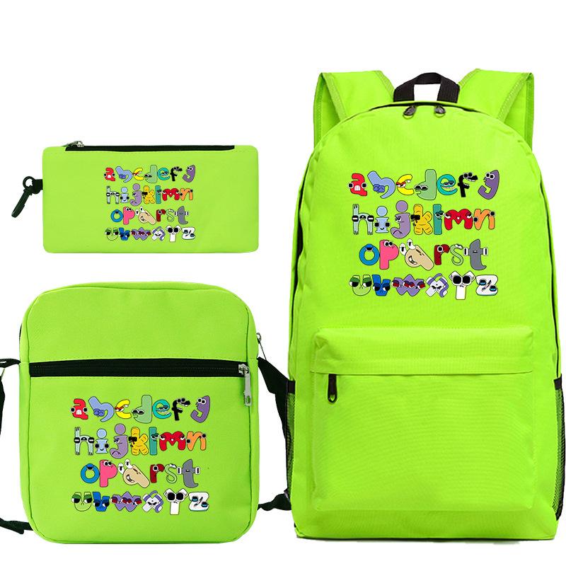 Game Alphabet Lore Alphabet Legend School Bag Backpack Shoulder Bag Pencil Case
