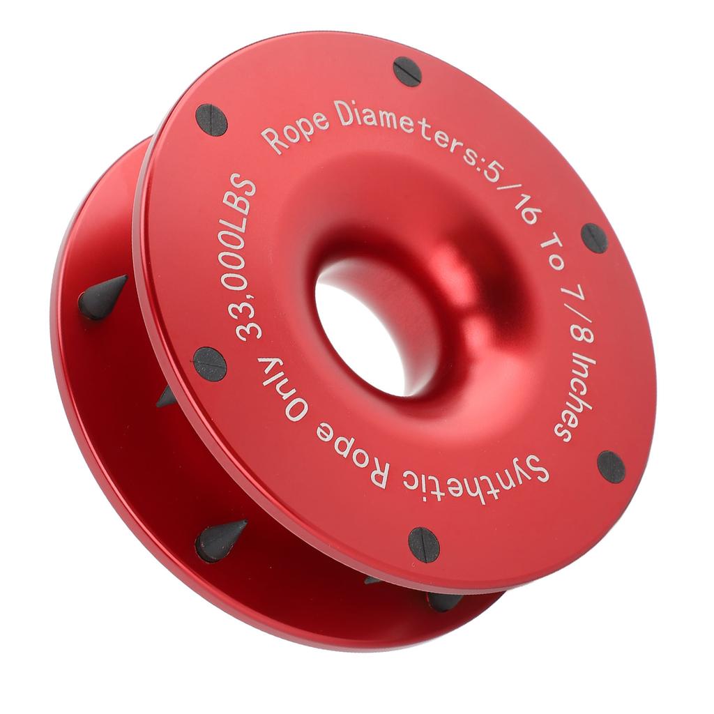 Winch Snatch Towing Ring Aluminium 33000lbs Break Strength Snatch Block Pulley for ATV UTV SUV Truck Dirt Bike 5 16 to