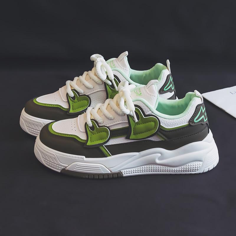 

Осенние женские кроссовки белого цвета в тон - модные туфли на толстой подошве (RM1511) 35