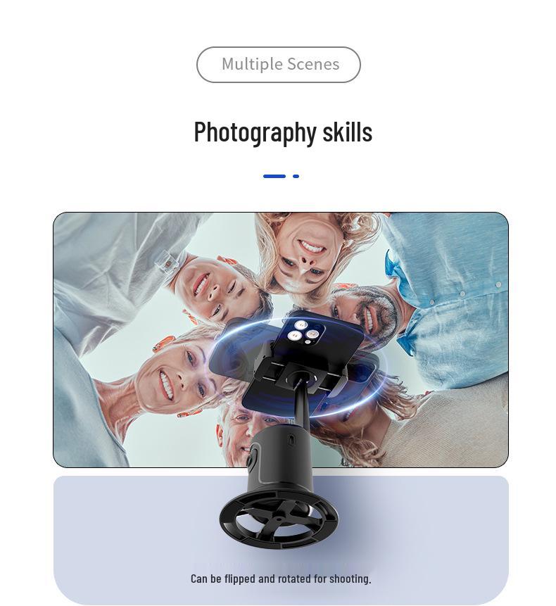 Smart Gimbal Stabilizer with 360° Rotation & Face Recognition for Live Streaming, Model P01