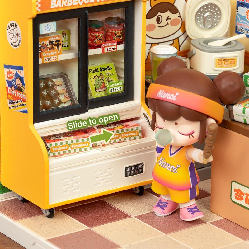 ROBOTIME Rolife 3D Puzzle Super Creator Night Out Stall DIY Miniature House (DW022) | 1:24 Scale