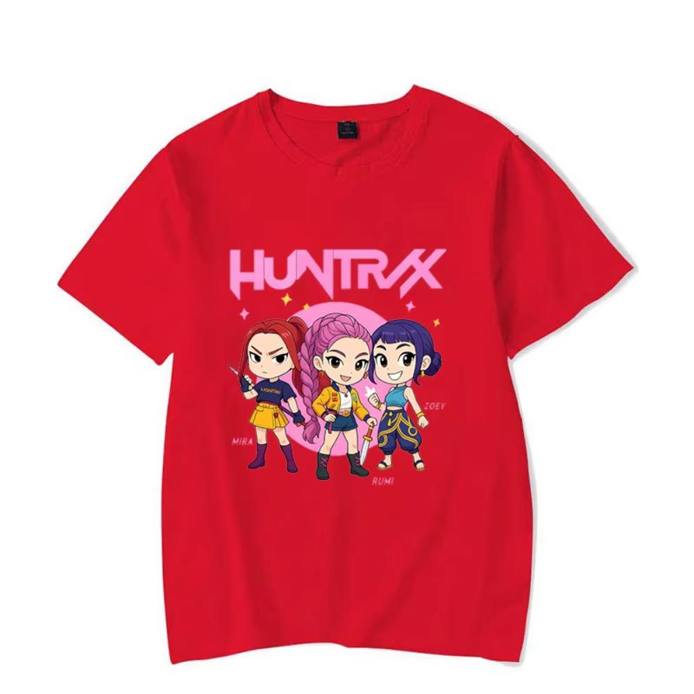 Hot Sale Hot Kpop Demon Hunters Mira Rumi Zoey Printed Men Women T Shirt Unisex Casual Top Summer Short Sleeve Harajuku T Shirts