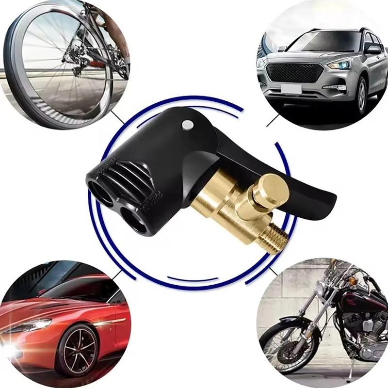 Reifenluftpumpe Düse Reifenfüllventil Adapter Praktischer Aufblasbare Pumpe Stecker Reifenfüller Chuck für Fahrrad/Motorrad