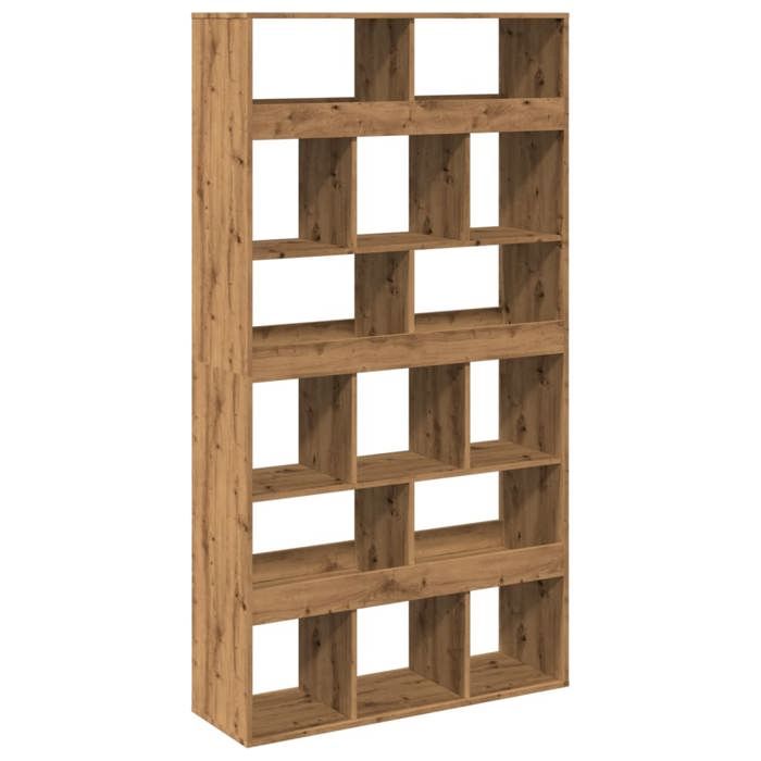 VidaXL Bibliothèque chêne artisanal 100x33x187,5 cm bois d'ingénierie, étagère à livres, étagère de rangement, armoire 3309383