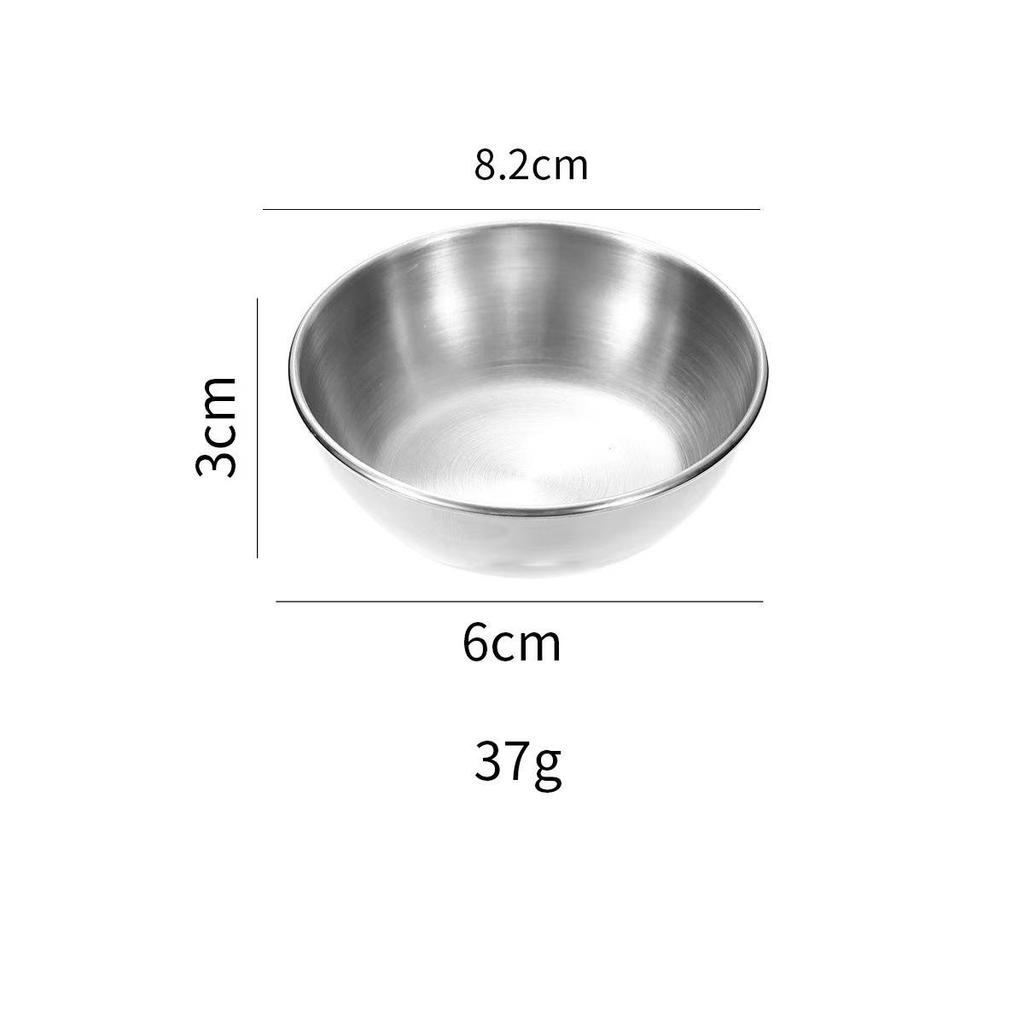 Creative Stainless Steel Dipping & Seasoning Bowl for Snacks & Sushi