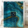 Colorful Feather Print Shower Curtain Watercolor Leaves Design For Bathroom Decorations Waterproof Fabric Bath Mat Cover With Ho