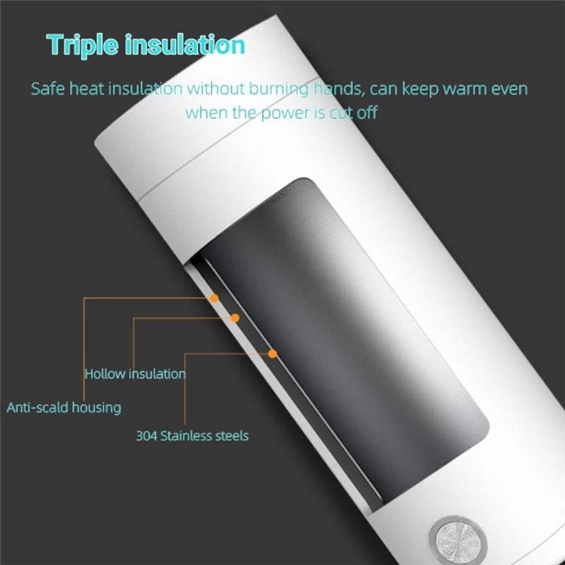 AD23-3 In 1 Mini Electric Kettle 304 Stainless Steel Food Grade Fast Boil And Auto Shut Off Heating Mug EU Plug For Tea Coffee M