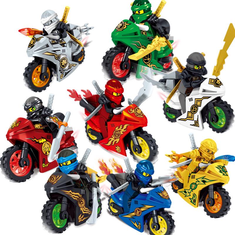 Phantom Series Ninja Racing Motorcycle Building Blocks Set – 8 Models, 11500-Piece Minifigure Collection for Kids