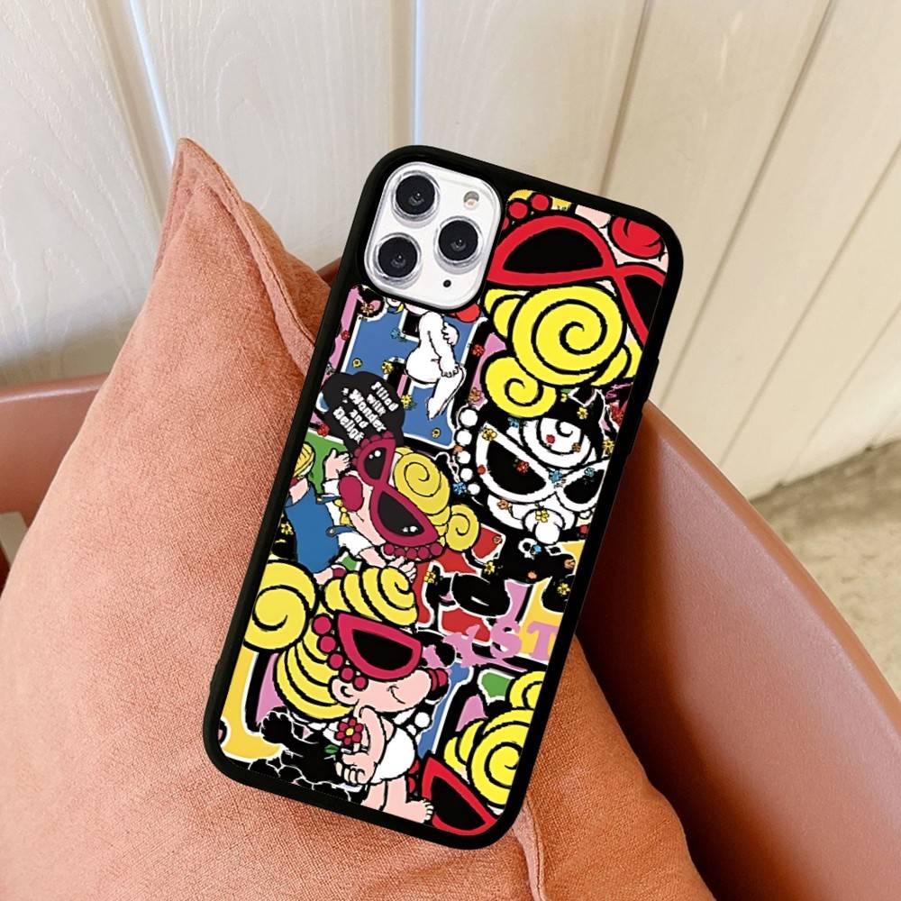 Japan Fashion H-Hysteric M-Mini PC+TPU Phone Case For iPhone 17 16 15 14 13 12 11 Pro Max Plus Kawaii Cartoon Cover