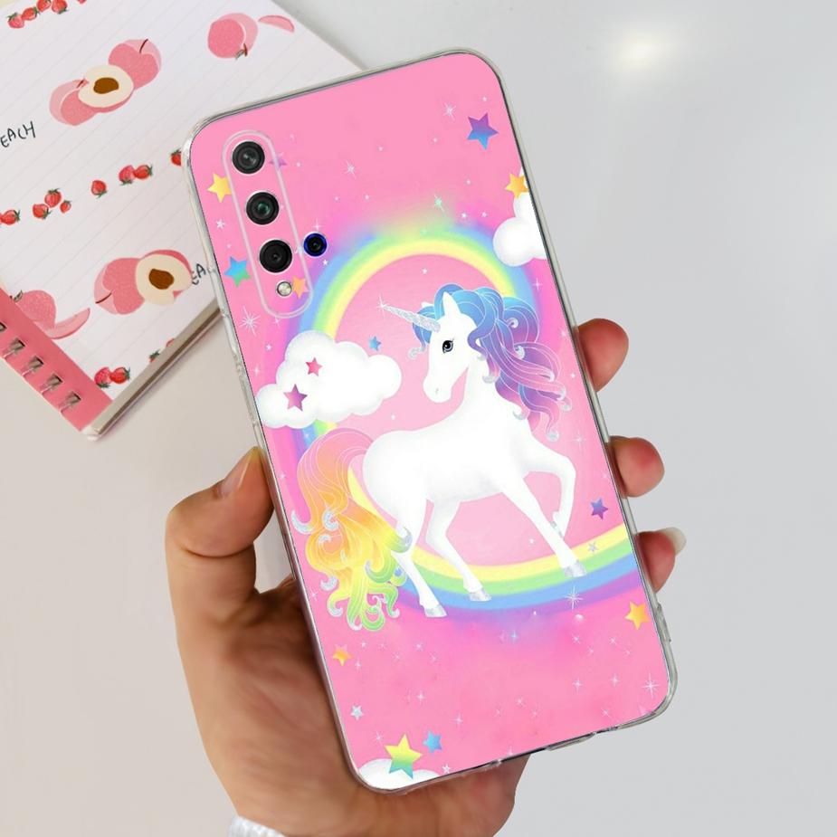For Huawei Honor 20 Case YAL-L21 YAL-AL00 Luxury Painted Cover Soft Silicone Phone Case For Huawei Nova 5T Nova5T Honor20 Bumper