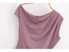 Spring 2025 Women's European & American Style Pleated Slimming Bodysuit