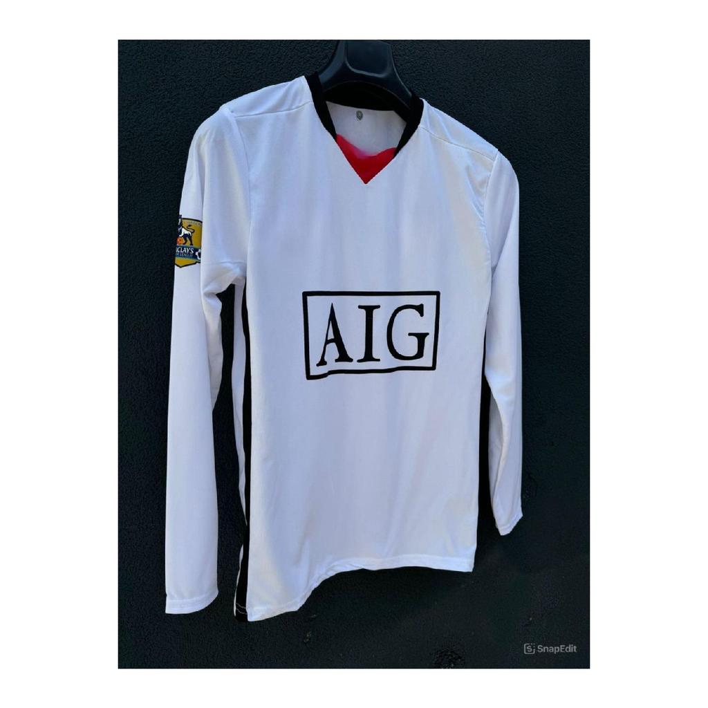Cristiano Ronaldo Displacement Jersey White Long Arm