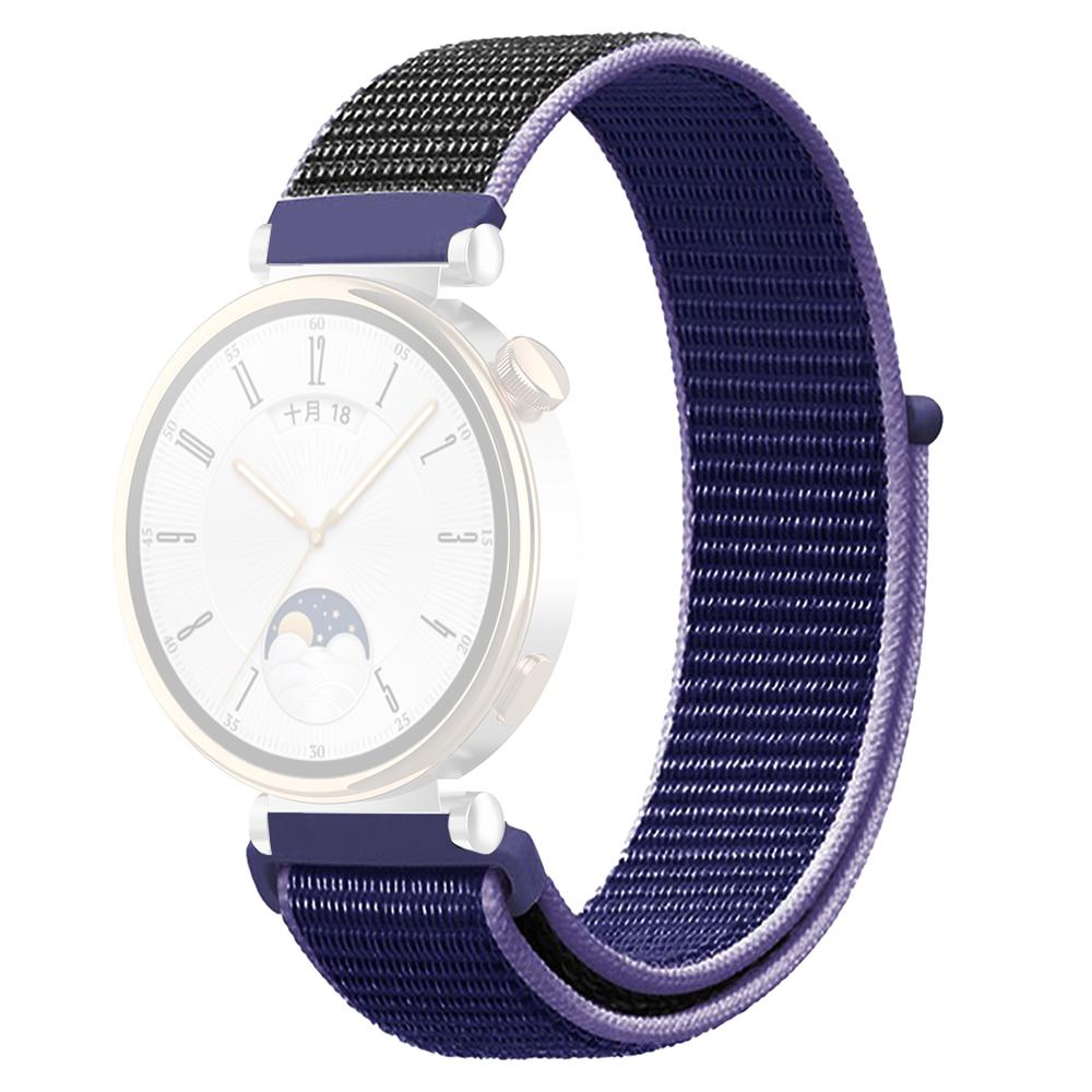 For Huawei Watch GT 4 41mm/Garmin Venu 3S Watch Band 18mm Nylon Loop Adjustable Wrist Strap