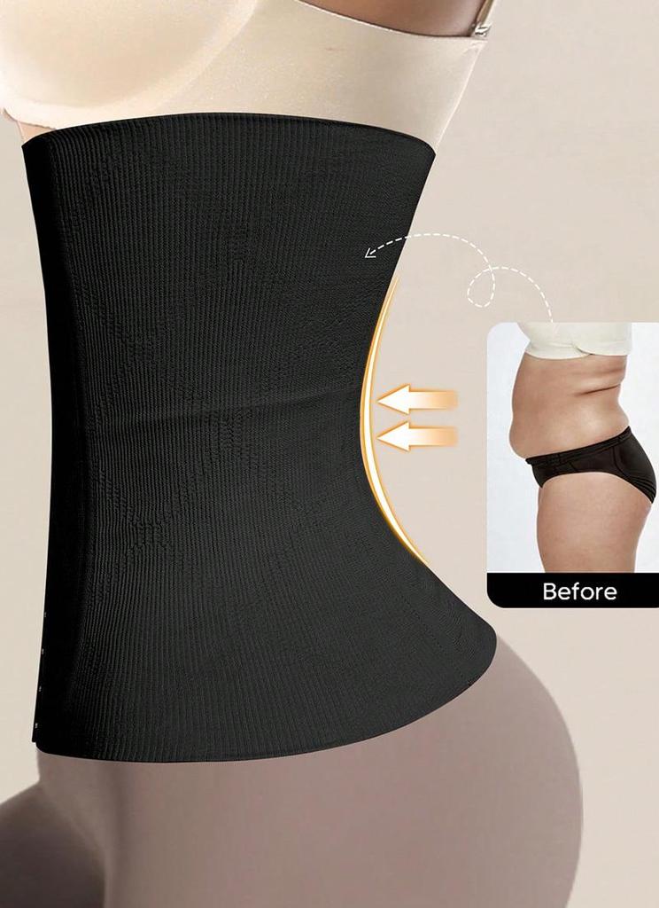Women's Breathable Tummy Tuck Waist Support Belt - Anti-Curl Shaping Waistband.