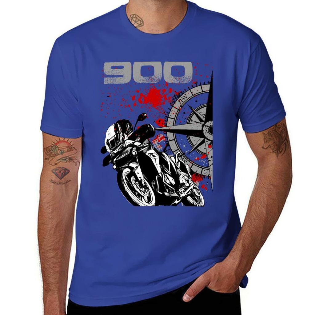 Tiger 900 Motorcycle T-Shirt Designer Shirts Shirts Graphic Tees Aesthetic Clothing Vintage Clothes Oversized T Shirts for Men