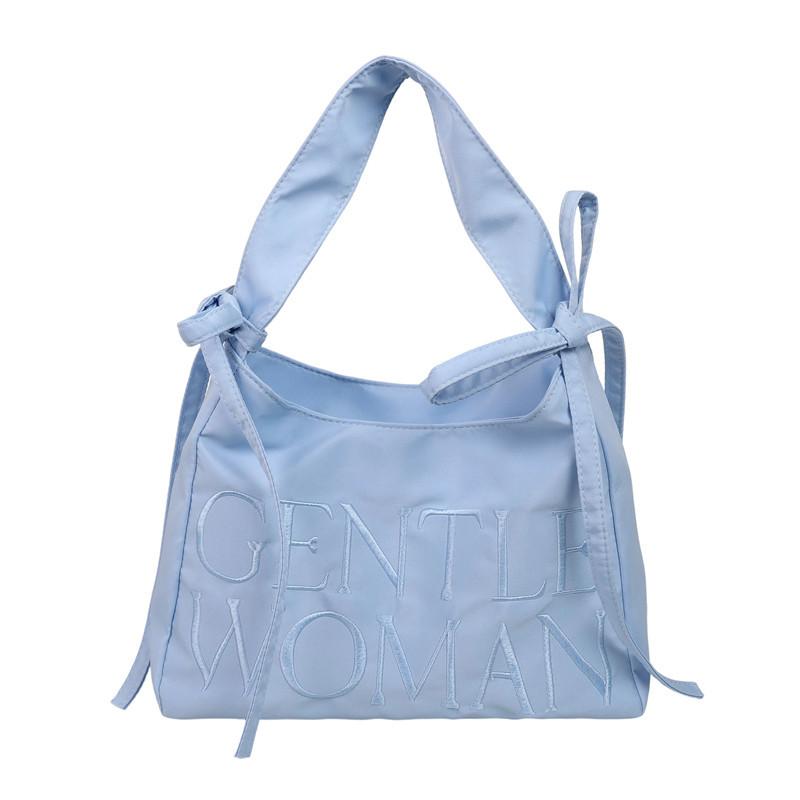 Neue lässige Schleife Ballett Achseltasche Buchstaben bestickte Umhängetasche