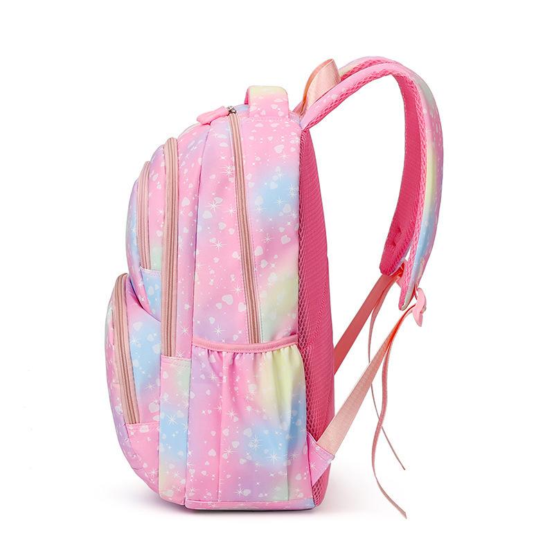 Large Capacity Schoolbag with Shoulder Strap; Student Three-piece Pencil Case Set