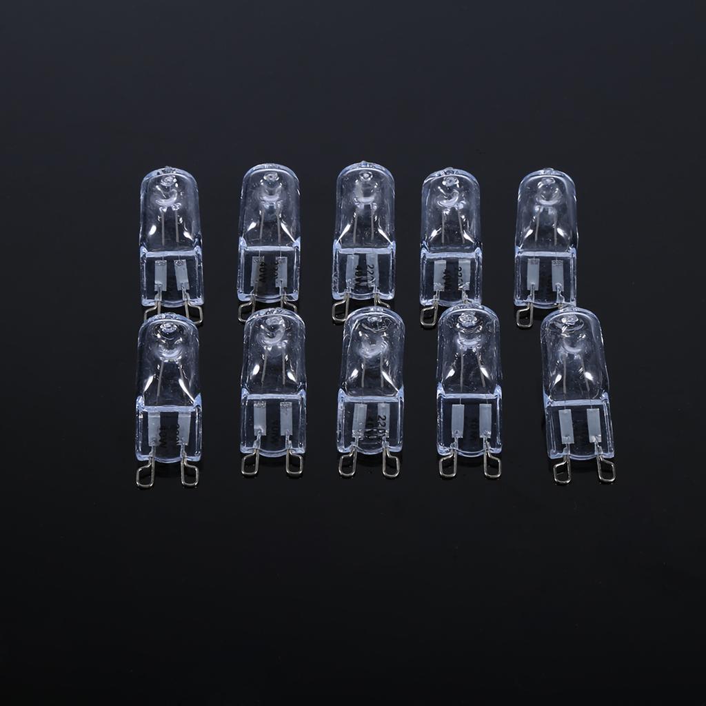 10PCS G9 40W JCD Type Clear Glass Halogen Lighting Light Bulb Lamp Durable Energe Saving 220V