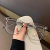 Simple Large Frame Blue Light Filteringweight Glasses Unisex Fashionable Square Black Transparent Eyeglasses Timeless Optical Spectacle Eyewear