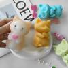 Cat Silicone Mold Pinching Toy DIY Kitten Aroma Candle Plaster Ornaments Molds Candle Making Supplies