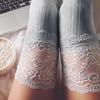 Sexy Over Knee Socks for Women Striped Warm Thigh High Stocking Girls Long Socks Autumn Winter Warm Long Cotton Stocking Medias