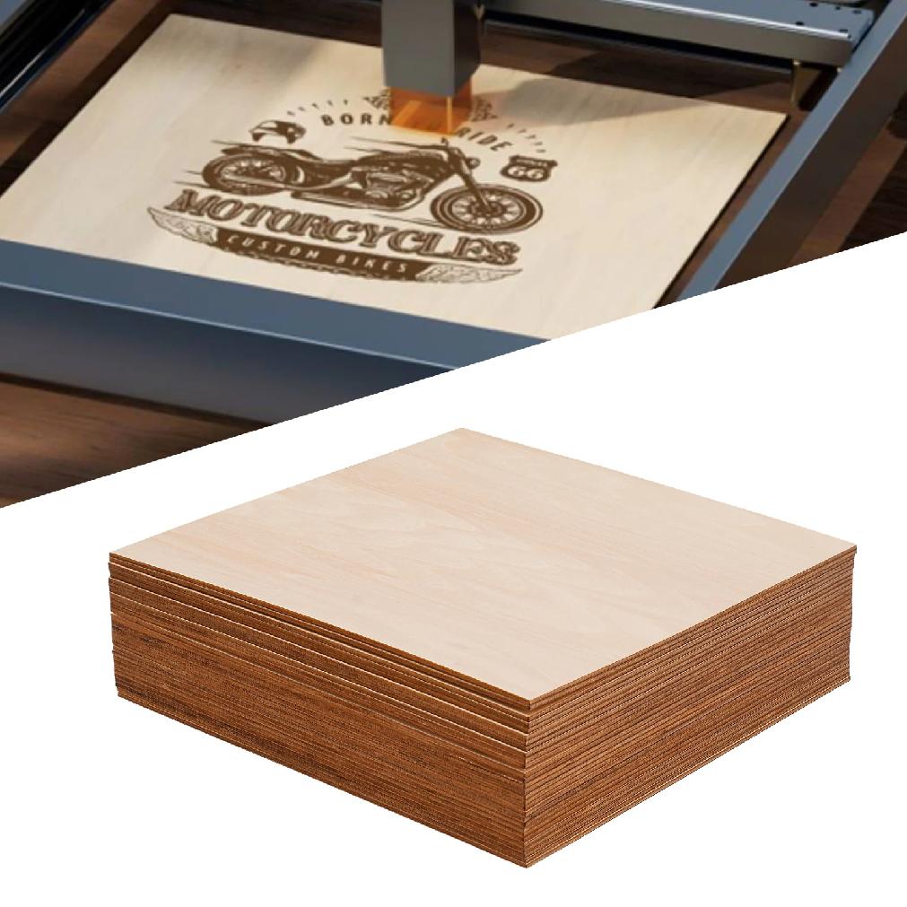 30 Stück 30x30cm Lindenholzplatten, 3mm dick DIY Holzplatten, Rechteckige leere Holzbretter für Bastelarbeiten, Lasergravur, Heimdekoration