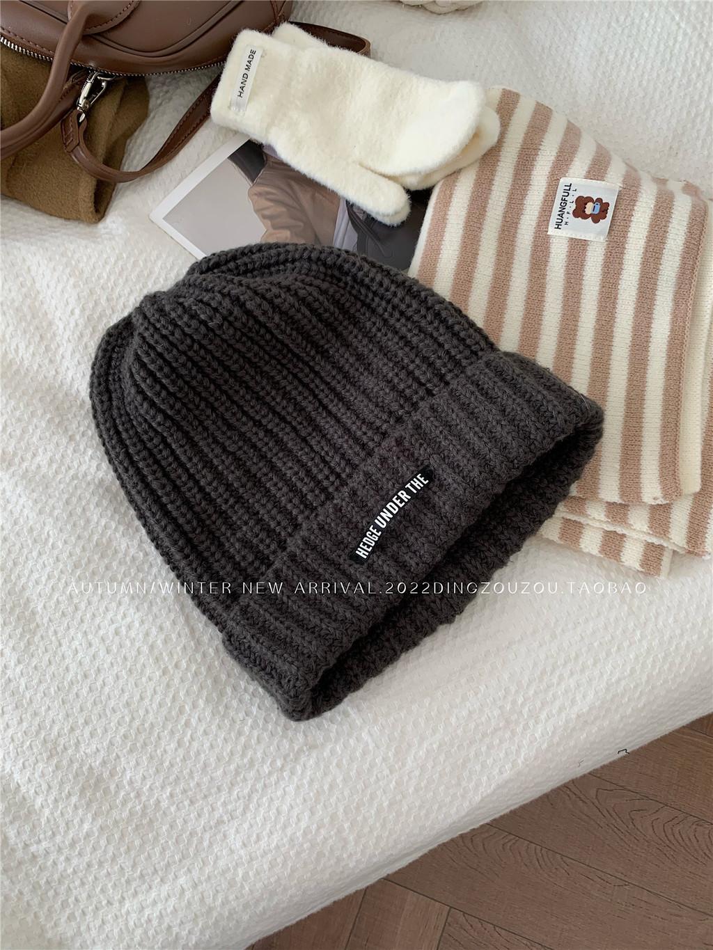

And Soft Warm Womens Acrylic Knit Beanie Trendy Winter Hat With Design Letter