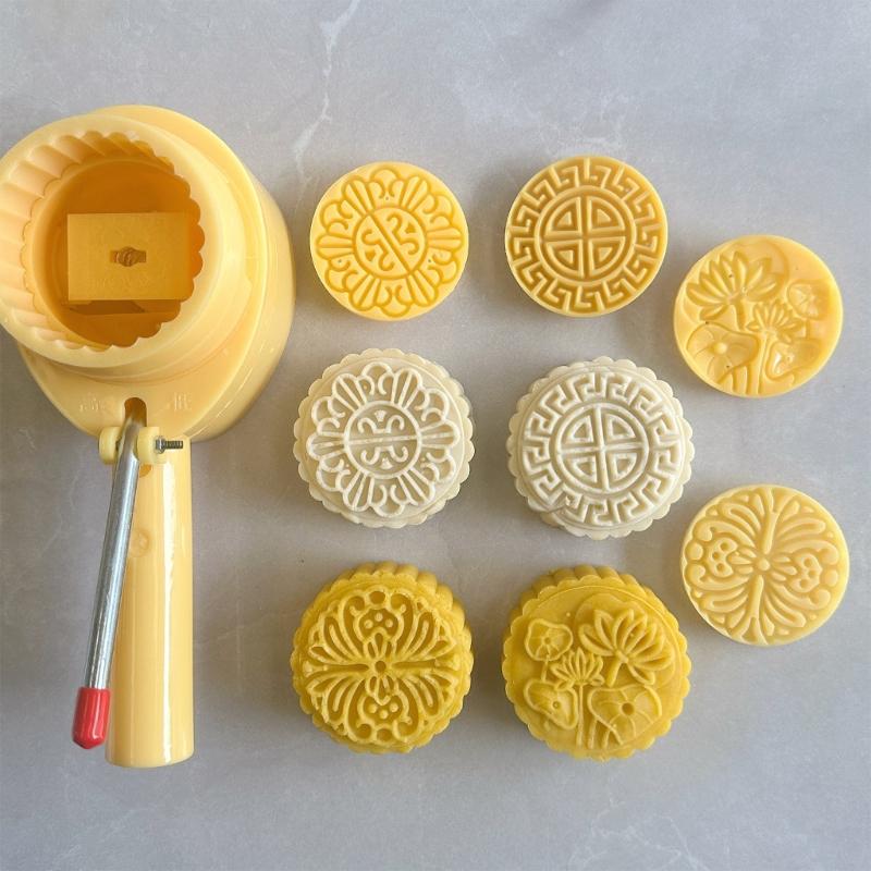 Handgepresste Eishaut-Mondkuchenform, Schokoladenformen, flexible ABS-Kunststoffe, Gebäck-Dessertform für Backbegeisterte