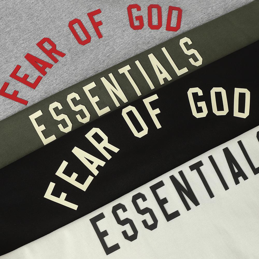 F132 FOG Essentials Bluza z okrągłym dekoltem i silikonowym logo z literami Casual Streetwear - Pulower Streetwear Unisex