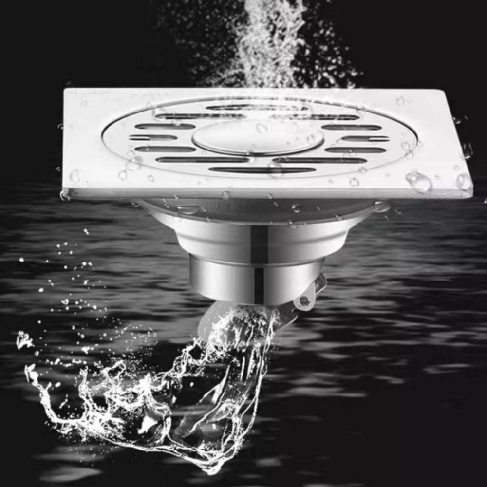 Com tampa de grade de grade, filtro de pia, ralo de piso de dupla finalidade, acessórios para máquina de lavar de banheiro