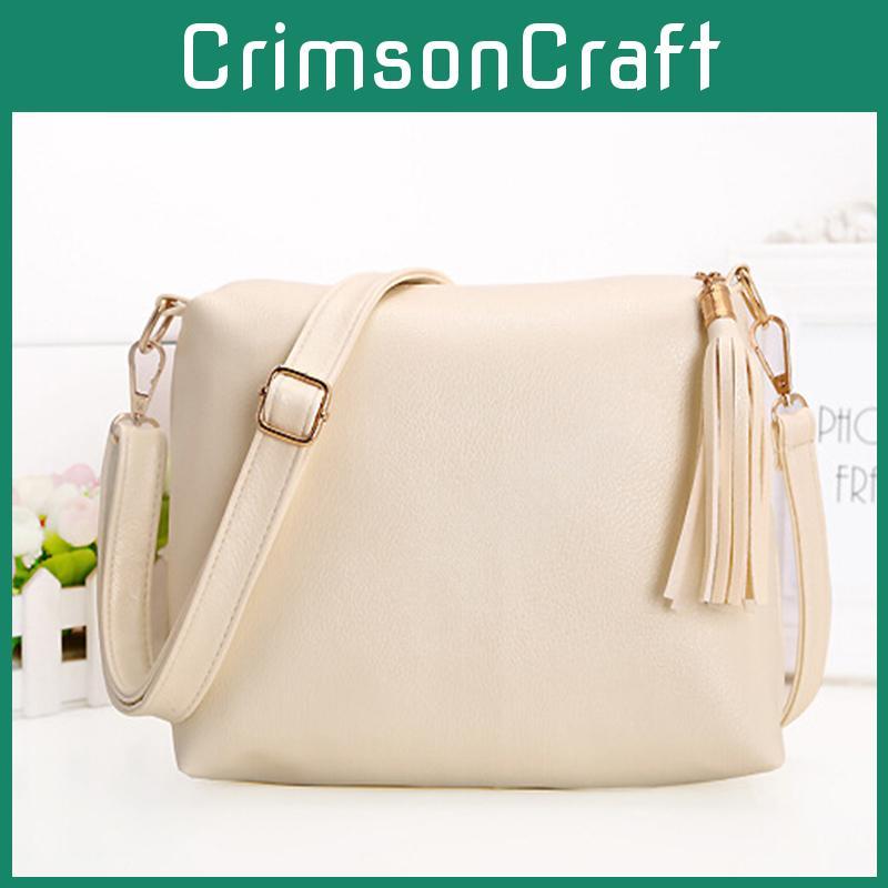 Sweet Lady Style Cross Section Square Cross Body Bag With Tassel Detail