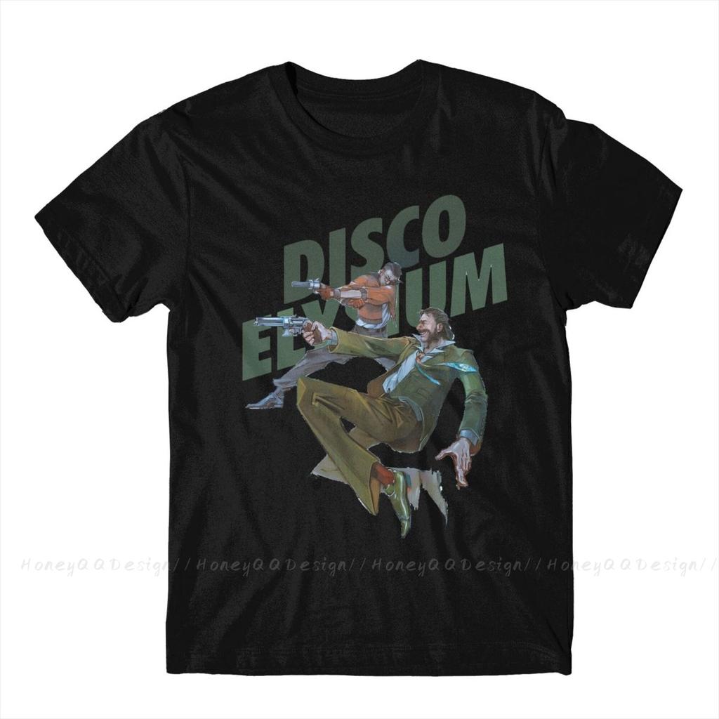 Emotion Evoke Print Cotton Shirt Hombre Disco Elysium Revachol Rpg Unisex Fashion Streetwear Adult Tee Unisex O Neck Unisex Tshir