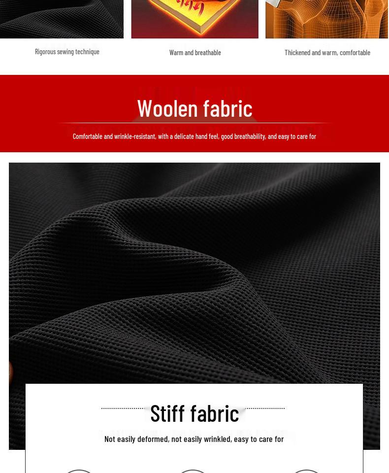Woodpecker Dad Winter Fleece-Lined Wool Coat for Middle-Aged and Elderly Men, Warm and Thickened, Sizes for 50s to 60s.