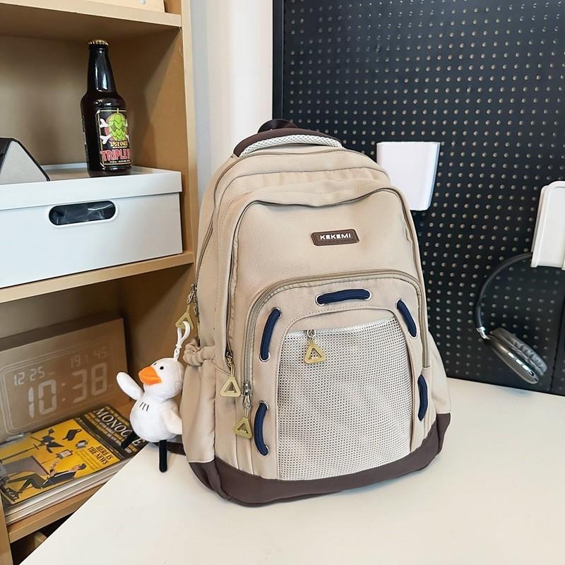 

2024 Autumn And Winter New Backpack For College Students Korean Style Large Capacity Multi-layer Casual Travel Backpack Computer Shoulder Bag Red хаки
