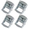 4Pcs Zinc Alloy Buckle for Heavy Duty Tiedown Cargoes Strap Fixed Tensioner Ratchet Buckle(25mm )
