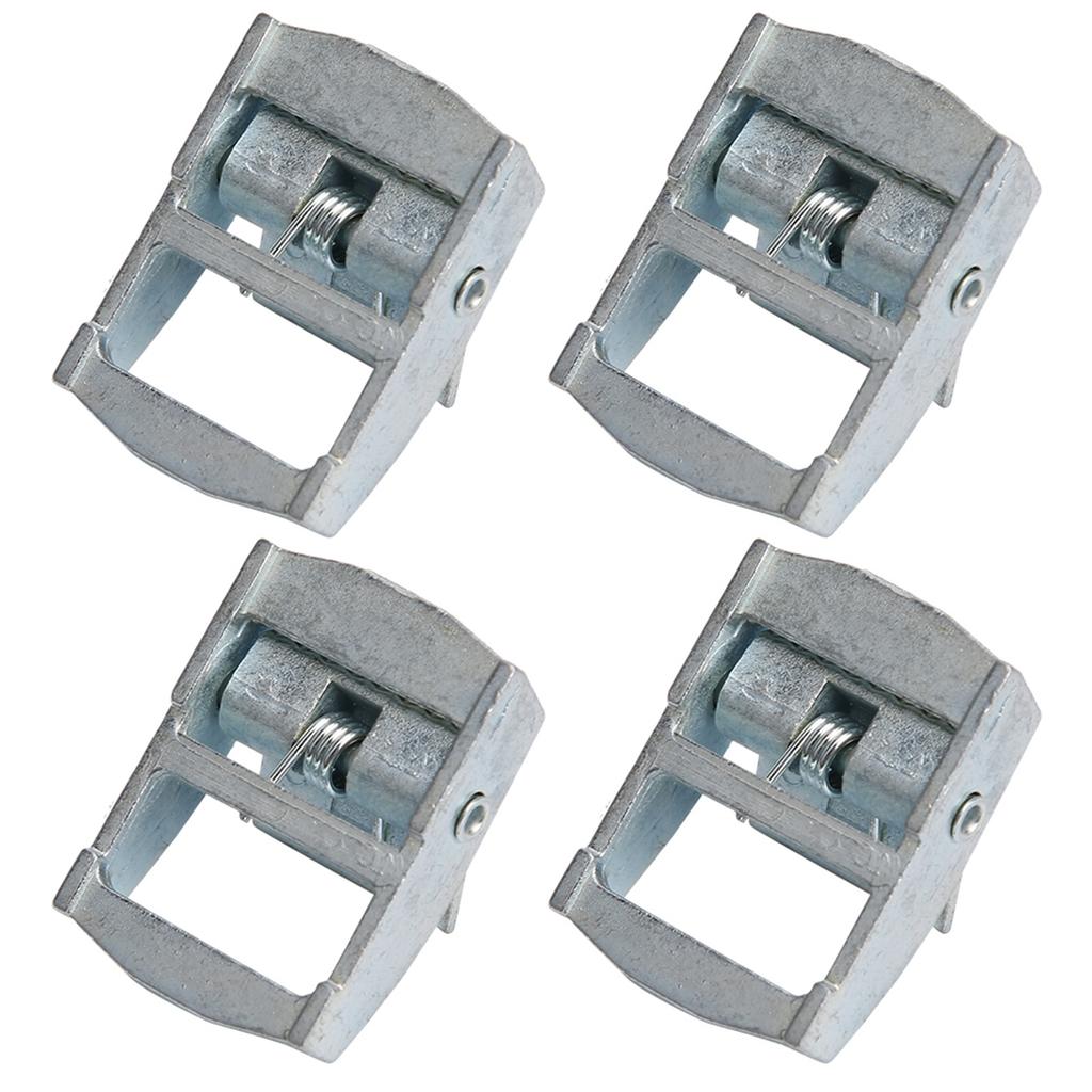 4Pcs Zinc Alloy Buckle for Heavy Duty Tiedown Cargoes Strap Fixed Tensioner Ratchet Buckle(25mm )