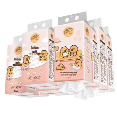 Qingfeng Capybara 4-Ply Hanging Facial Tissues
