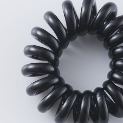 kai hair goods spring hair ties black 5p ha3050