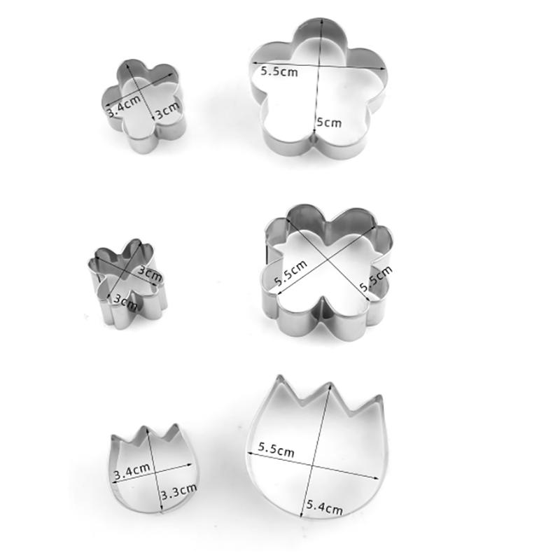 Christmas Cookie Cutters Stainless Steel Snow Form Biscuit Mold DIY Fondant Chocolate Cake Decorating Tools