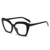 Trendy Cat Eye Glasses For Women And Men Blue Light Blocking Fashionable Clear Lens Stylish Pc Frame Eyewear With Chic Accents