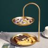 Ruhan Light Luxury Gold Fruit & Candy Tray Set