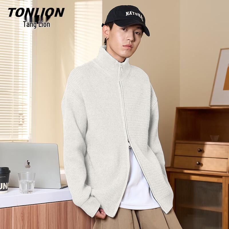 Мужской зимний вязаный кардиган TonLion XL