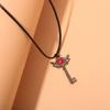 European and American Animation Hazbin Hotel Hell Inn Key Pendant Keekee Transformed into a Key Metal Necklace
