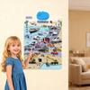 Electronic Talking Wall Chart ABC Words Animals Fruits Vehicles Alphabet Learning Poster Chart Toddlers Interactive Educational Hanging Chart Toy