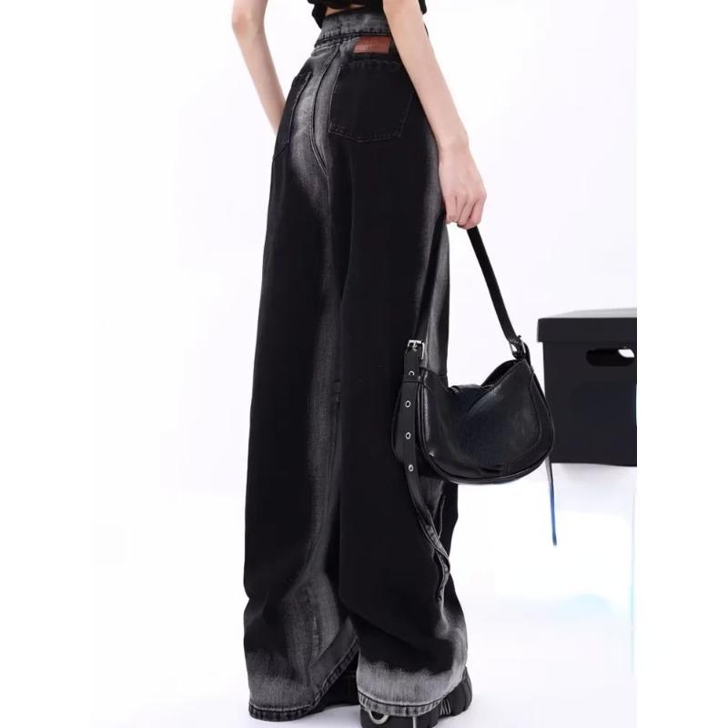 Vintage Harajuku Jeans Women Clothes For Teenagers Y2k Women's Slacks Fashion Aesthetic Clothing Autumn New Products Baggy Pants